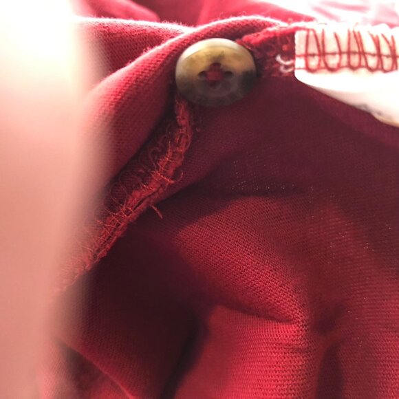 RedHead Mens Henley T-Shirt Large Short Sleeve Casual Pullover 100% Cotton Red - Picture 9 of 14